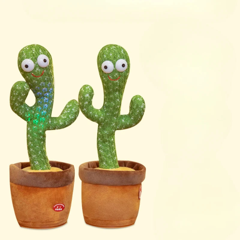 Kids Dancing Talking Cactus Toys Interactive Talking Sunny Cactus Electronic Plush Toy Home Decoration for Children Xmas Gifts