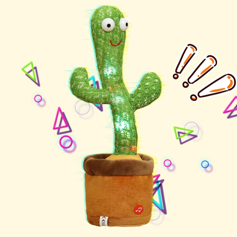 Kids Dancing Talking Cactus Toys Interactive Talking Sunny Cactus Electronic Plush Toy Home Decoration for Children Xmas Gifts