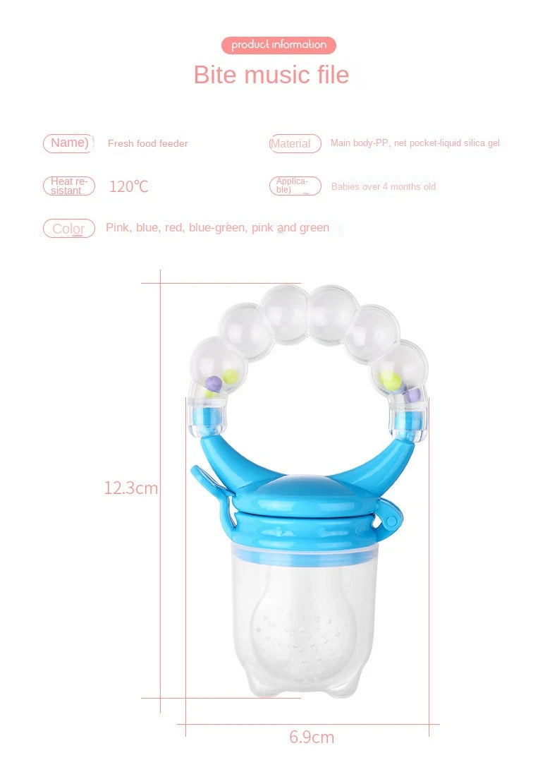 Baby Teether for Teeth Bebe Pacifier Fresh Food Feeder Babies accessories newborn Silicone Rice Cereal Fruit Bottle Squeeze