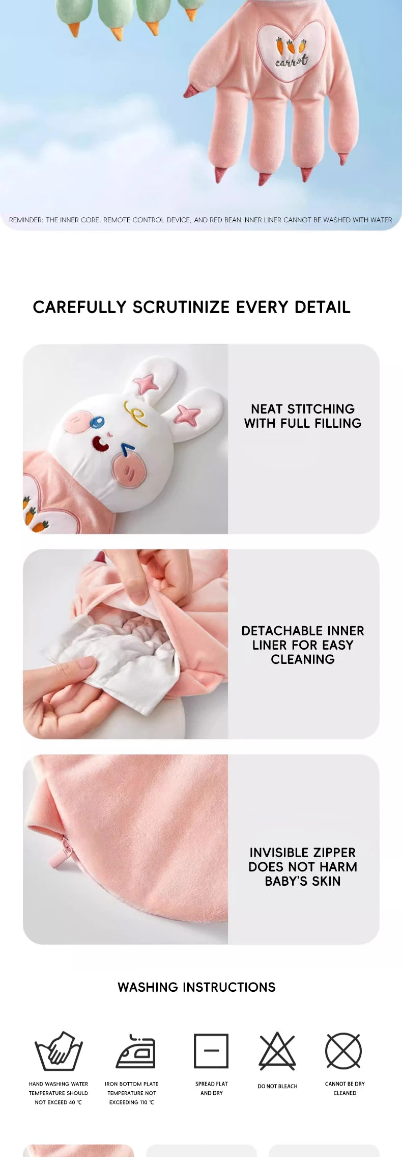 AIBEDILA Electric Baby Hand Pillows Patting Toy Baby Startle Prevention Pillow Infant Sleeping Aid Kids Soothing Hand Pillow