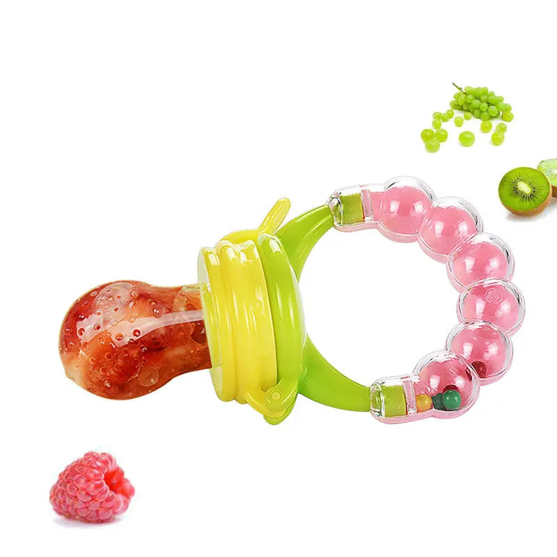 Baby Teether for Teeth Bebe Pacifier Fresh Food Feeder Babies accessories newborn Silicone Rice Cereal Fruit Bottle Squeeze