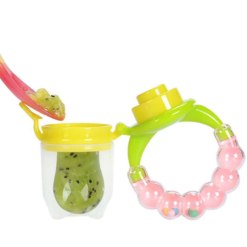 Baby Teether for Teeth Bebe Pacifier Fresh Food Feeder Babies accessories newborn Silicone Rice Cereal Fruit Bottle Squeeze