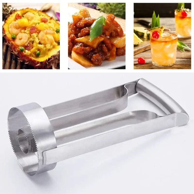 1PC Pineapple Knife Peeler Pineapple Peeler Household Stainless Steel Fruit Peeler Eye Cutting Pineapple Tool Kitchen Gadgets