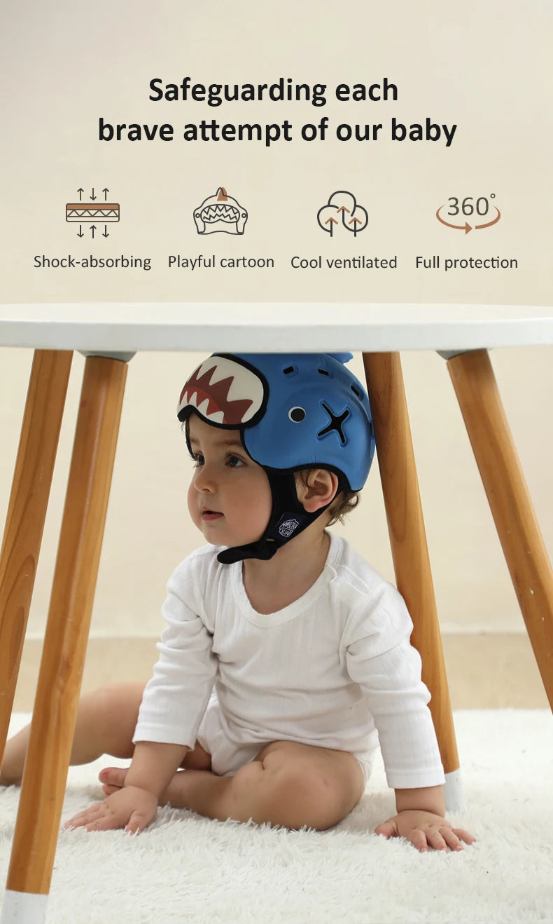 Mambobaby Safe Anti-Shock Baby Helmet Toddler Head Protector Headgear for Infant Learn Crawl, Walk Prevent Injury from Bump Fall