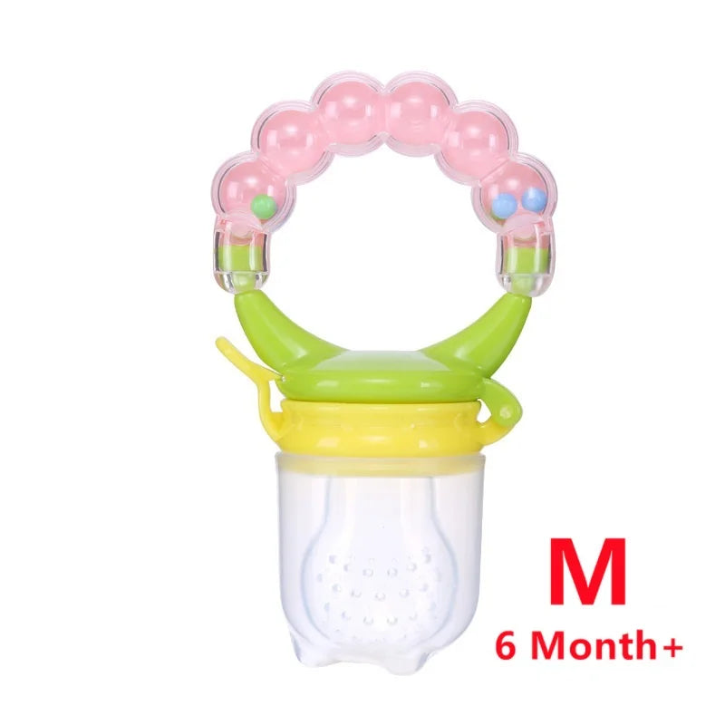 Baby Teether for Teeth Bebe Pacifier Fresh Food Feeder Babies accessories newborn Silicone Rice Cereal Fruit Bottle Squeeze