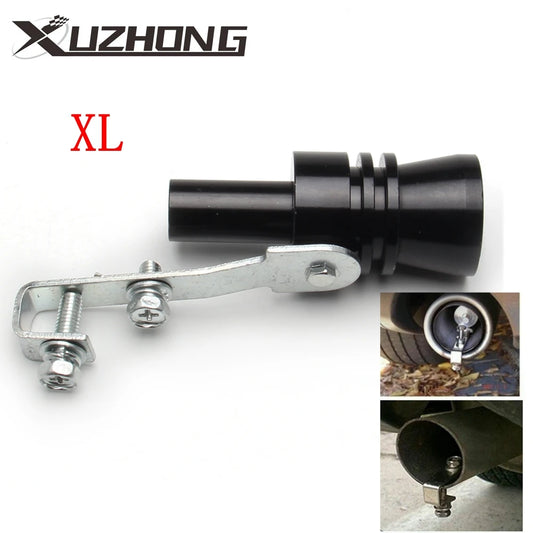 Universal Car Black Turbo Sound Whistle Vehicle Refit Device Exhaust Pipe Turbo Sound Simulator Turbo Muffler Whistler XL