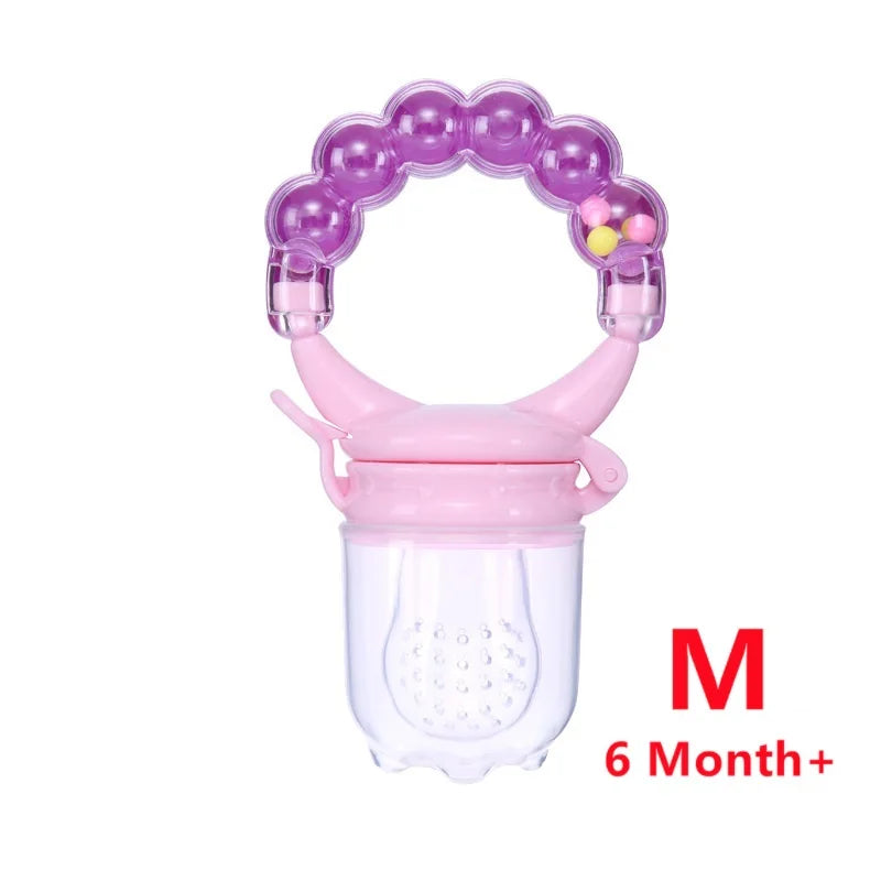 Baby Teether for Teeth Bebe Pacifier Fresh Food Feeder Babies accessories newborn Silicone Rice Cereal Fruit Bottle Squeeze