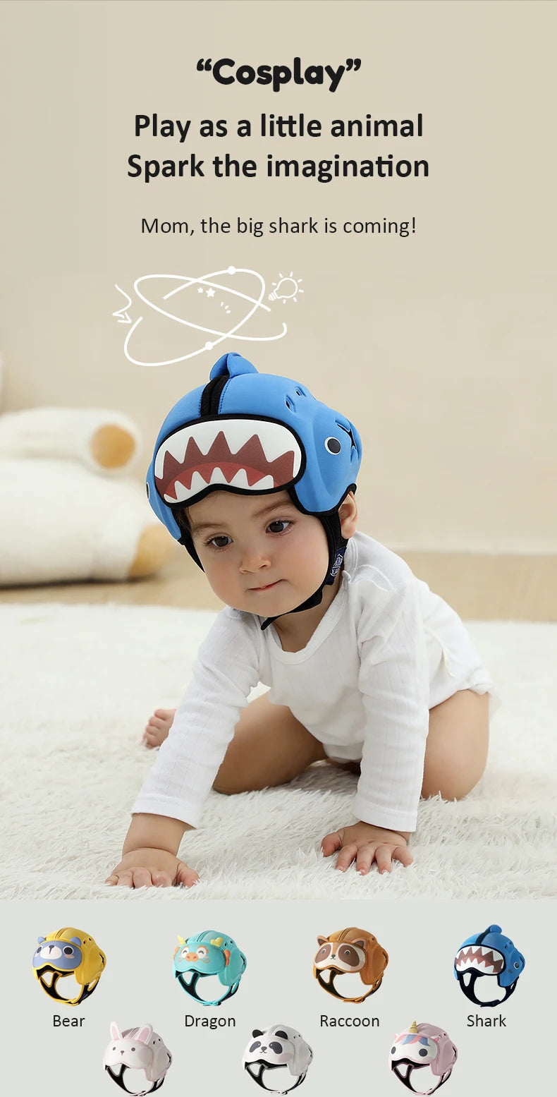 Mambobaby Safe Anti-Shock Baby Helmet Toddler Head Protector Headgear for Infant Learn Crawl, Walk Prevent Injury from Bump Fall