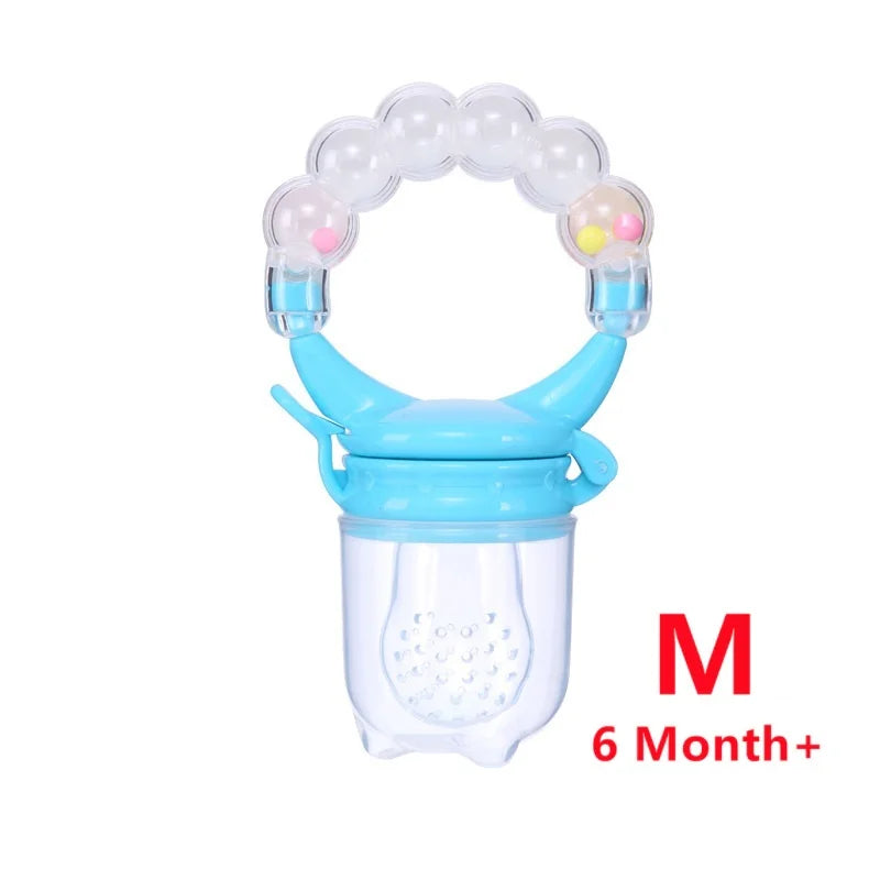 Baby Teether for Teeth Bebe Pacifier Fresh Food Feeder Babies accessories newborn Silicone Rice Cereal Fruit Bottle Squeeze