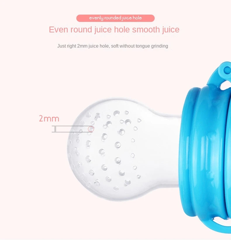 Baby Teether for Teeth Bebe Pacifier Fresh Food Feeder Babies accessories newborn Silicone Rice Cereal Fruit Bottle Squeeze