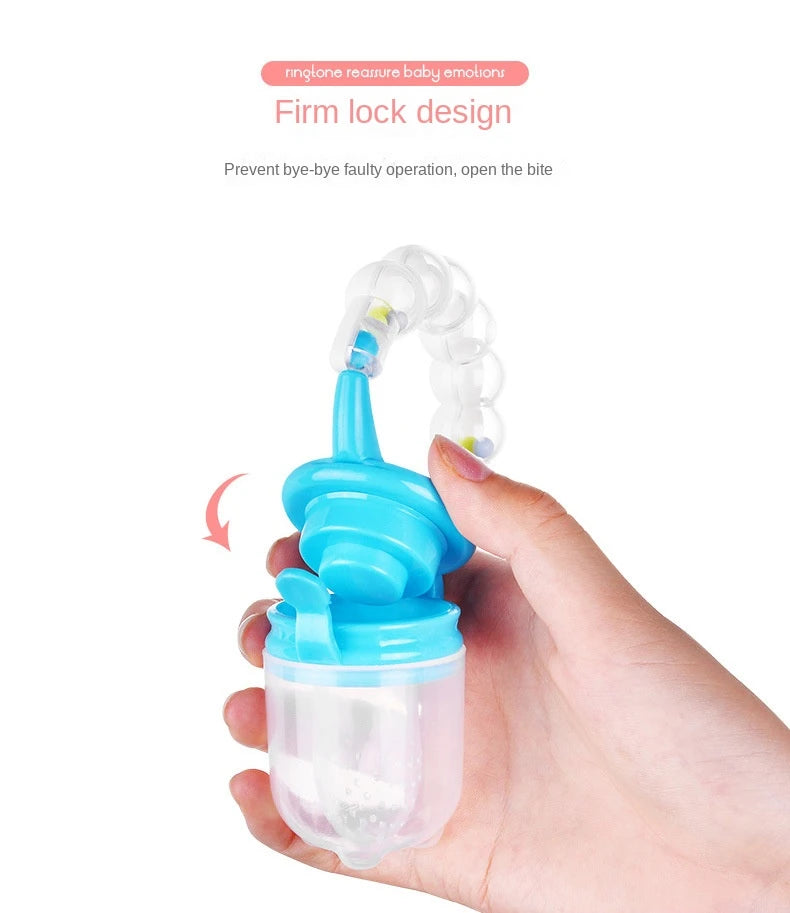 Baby Teether for Teeth Bebe Pacifier Fresh Food Feeder Babies accessories newborn Silicone Rice Cereal Fruit Bottle Squeeze