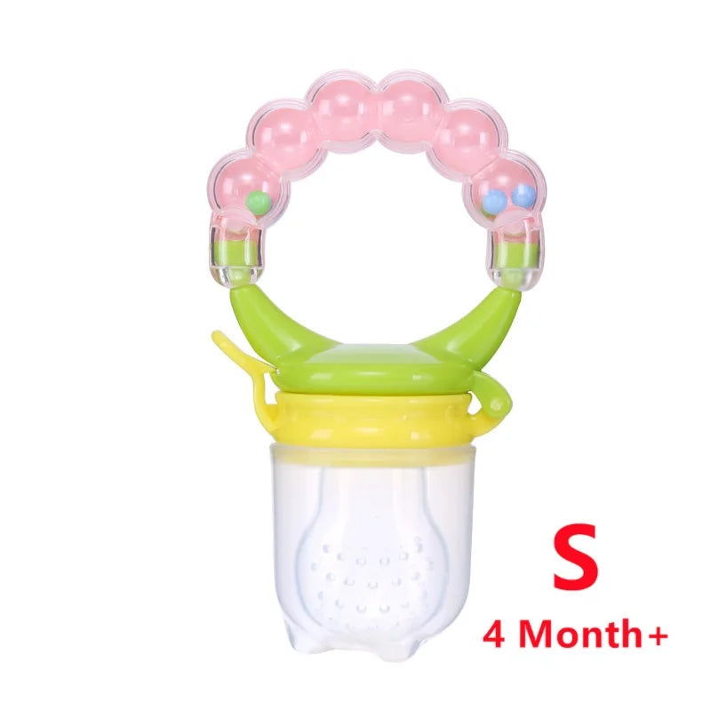 Baby Teether for Teeth Bebe Pacifier Fresh Food Feeder Babies accessories newborn Silicone Rice Cereal Fruit Bottle Squeeze