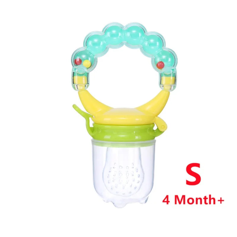 Baby Teether for Teeth Bebe Pacifier Fresh Food Feeder Babies accessories newborn Silicone Rice Cereal Fruit Bottle Squeeze