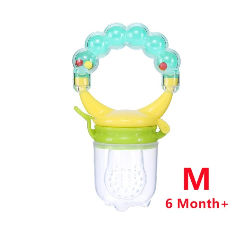 Baby Teether for Teeth Bebe Pacifier Fresh Food Feeder Babies accessories newborn Silicone Rice Cereal Fruit Bottle Squeeze