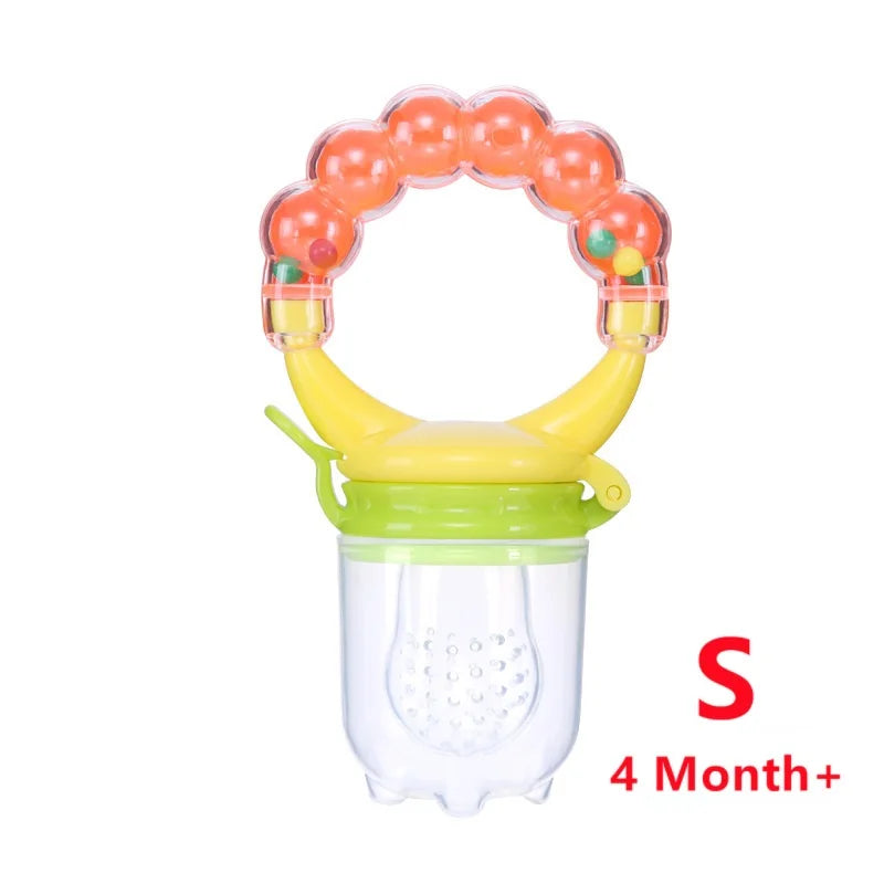 Baby Teether for Teeth Bebe Pacifier Fresh Food Feeder Babies accessories newborn Silicone Rice Cereal Fruit Bottle Squeeze