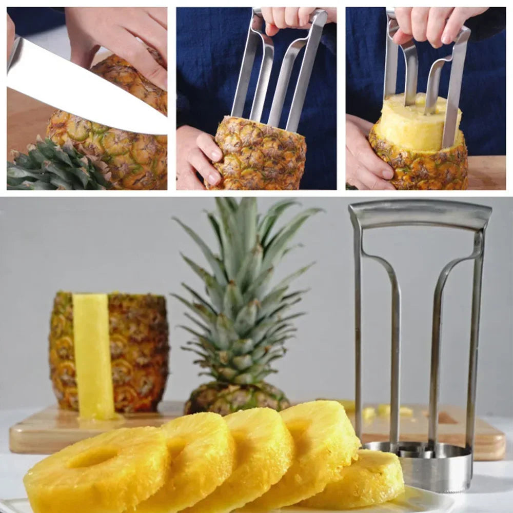 1PC Pineapple Knife Peeler Pineapple Peeler Household Stainless Steel Fruit Peeler Eye Cutting Pineapple Tool Kitchen Gadgets