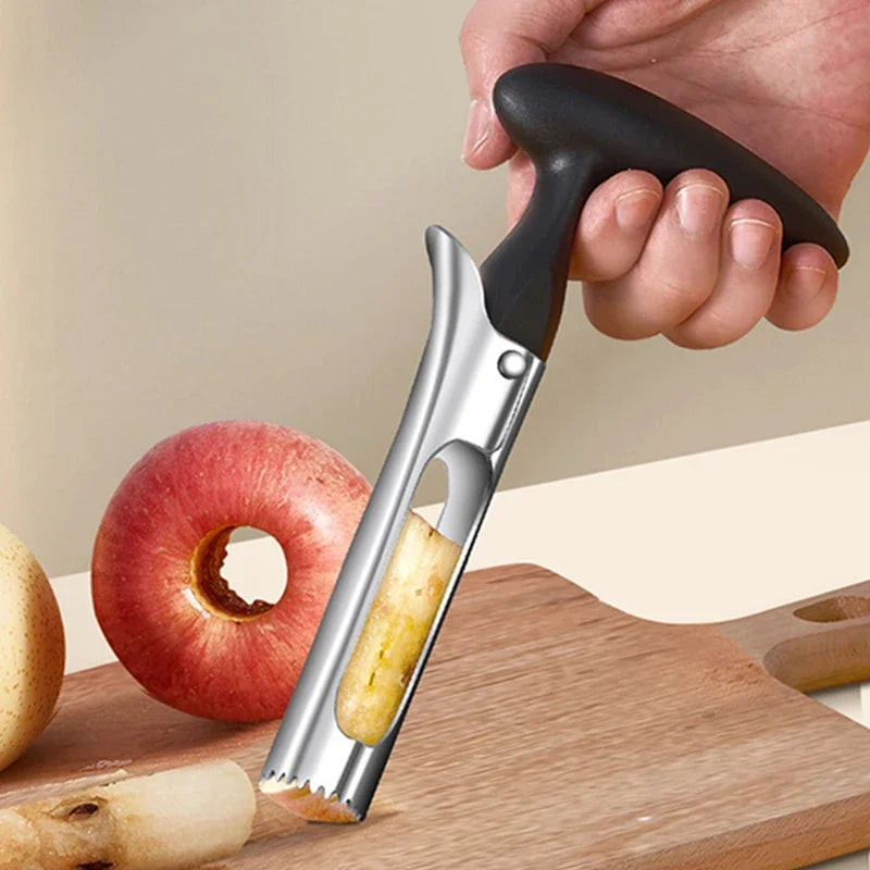 1Pc Apple Corer Pear Apple Cutter Slicer Stainless Steel Apple Core Remover Cutting Knife Fruit Tools Kitchen Gadget Accessories