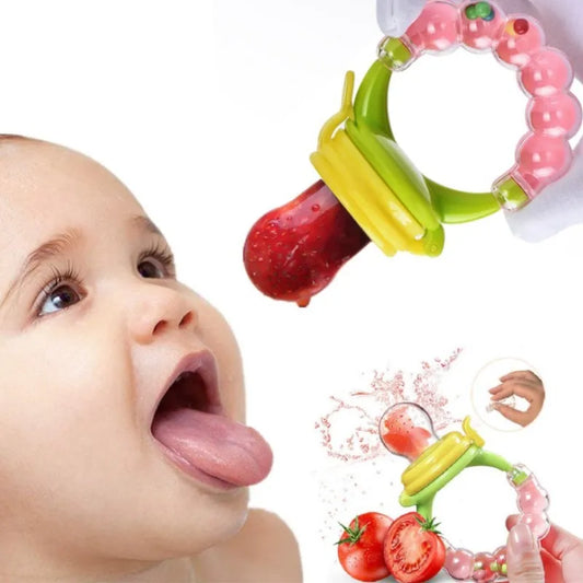 Baby Teether for Teeth Bebe Pacifier Fresh Food Feeder Babies accessories newborn Silicone Rice Cereal Fruit Bottle Squeeze